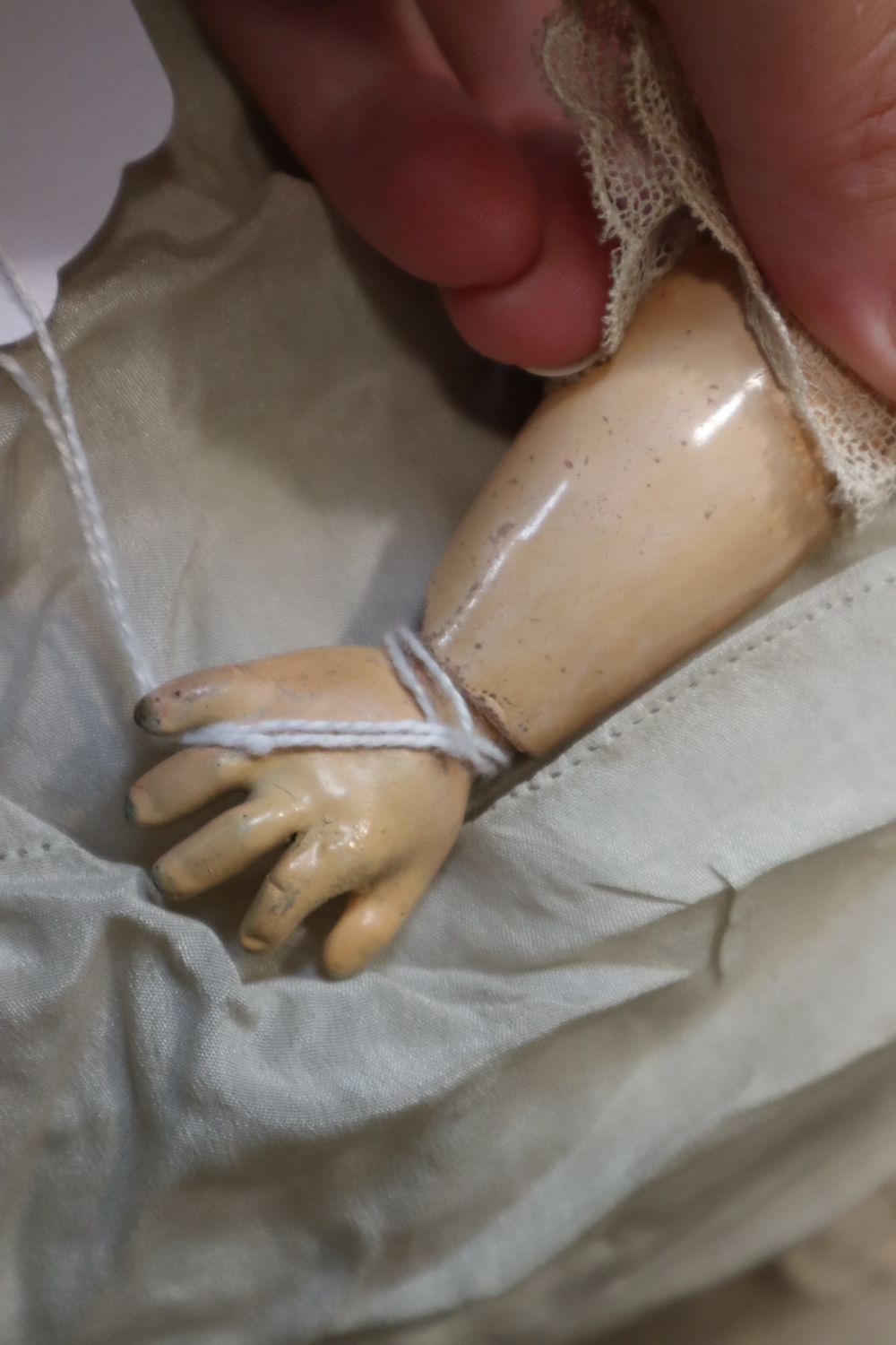 A Kestner 161 doll, original body, 13in.